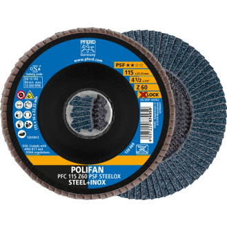 Fächerscheibe X-LOCK PSF Z STEELOX D.115mm K.60 PFC/B/T29 Flächenschliff,Anfasen-Beschreibung lesen