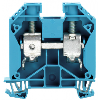 Morsetto passante Blu 35mm2 1000V 125A 1 piano collegamento a vite WDU 35 BL 1020580000-Leggi tutto