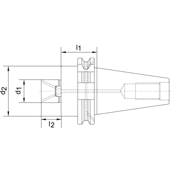 Aufsteckfräserdorn DIN69871AD SK50 22x35-Beschreibung lesen