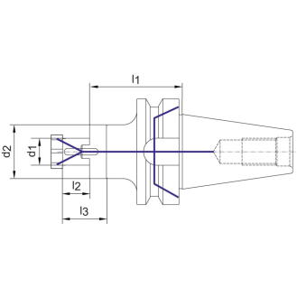 Kombi-Aufsteckfräserdorn JISB6339AD BT50 32mm A100-Beschreibung lesen