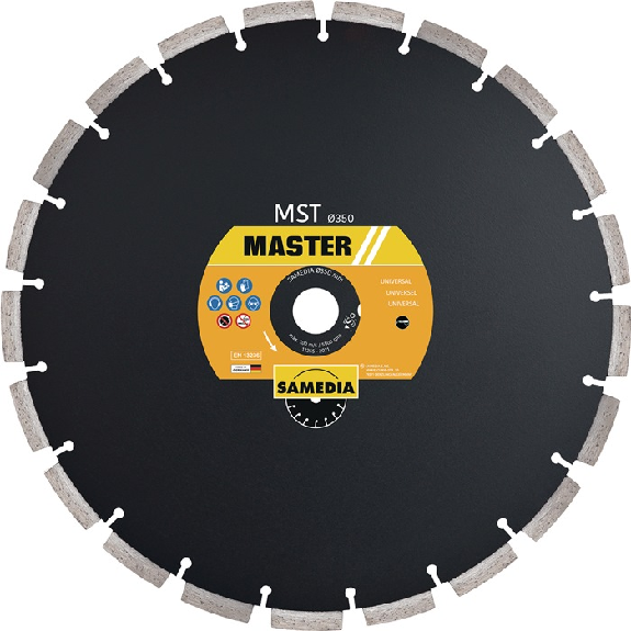 Disque à tronçonner MST D.350mm alésage.20mm soudé laser 11mm SAMA-Lire la description