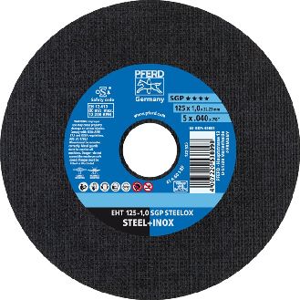 Trennscheibe SGP STEELOX D125x1mm ger.INOX Bohr.22,2m-Beschreibung lesen