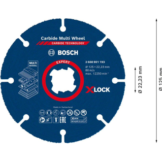 Trennscheibe Expert Carbide Multi Wheel X-LOCK D125xmm X-Lock-Beschreibung lesen