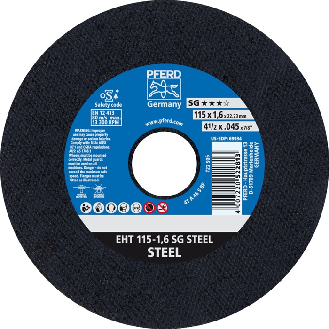 Trennscheibe SG STEEL D115x1,6mm ger.STA Bohr.22,2m-Beschreibung lesen