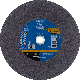 Trennscheibe PSF CHOP STEELOX D350x2,8mm ger.Stahl/INOX Bohr.25,4mm-Beschreibung lesen
