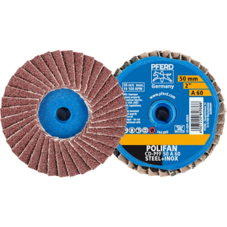 Fächerschleifscheibe COMBIDISC-Mini-POLIFAN D.50mm K.60 19100min-¹-Beschreibung lesen