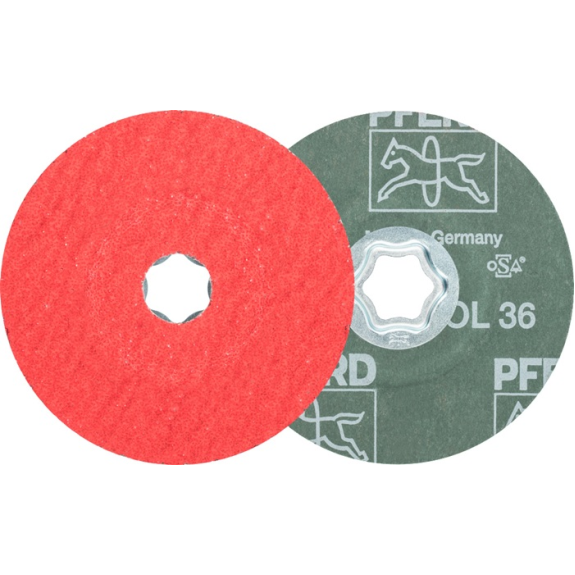 Fibrescheibe COMBICLICK CO-COOL D.115mm K.36 INOX/Alu.Keramikkorn-Leggi tutto