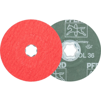 Fiberscheibe COMBICLICK CO-COOL D.115mm K.36 INOX/Alu.Keramikkorn-Beschreibung lesen