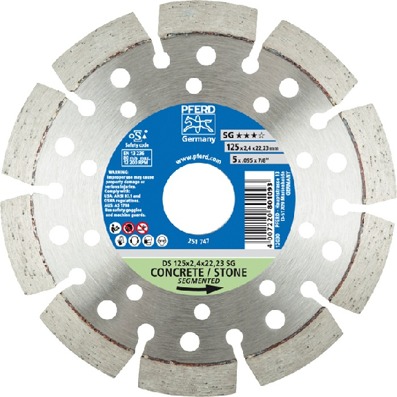 -Trennschleifscheibe D.125mm Bohr.22,2m 2.4mm 10mm-Beschreibung lesen