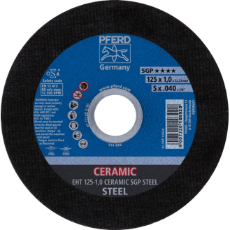 Trennscheibe Ceramic SGP Steel D125x1mm ger.STA Bohr.22,2m-Beschreibung lesen