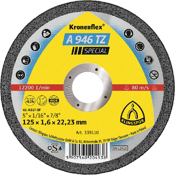 Trennscheibe A946TZ 115x1,6mm gerade 25 St. in Kunststoff-Box Trennscheibe A946TZ 115x1,6mm gerade 25 St. in Kunststoff-Box-Beschreibung lesen