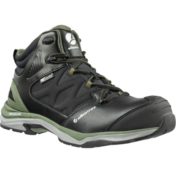 Botte de sécurité ULTRRAIL OLIVE CTX MID taille 42 noir/cuir olive-Lire la description