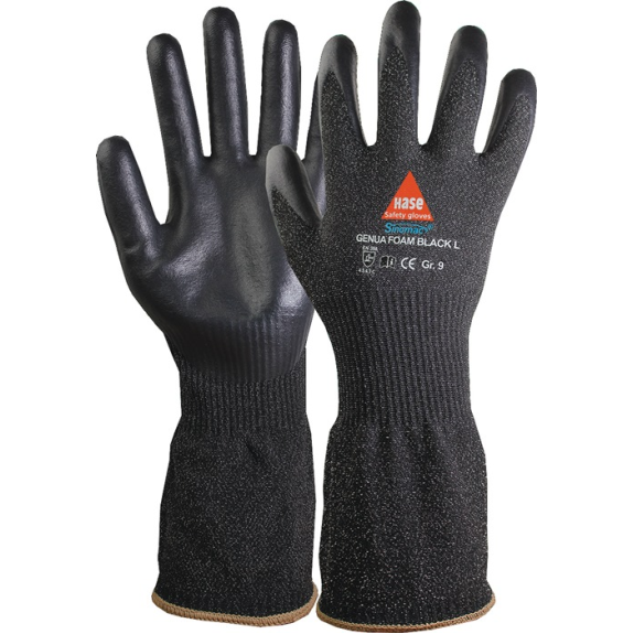 Schnittschutzhandschuhe Genua Foam black long Gr.8 schwarz EN 388 PSA II-Beschreibung lesen