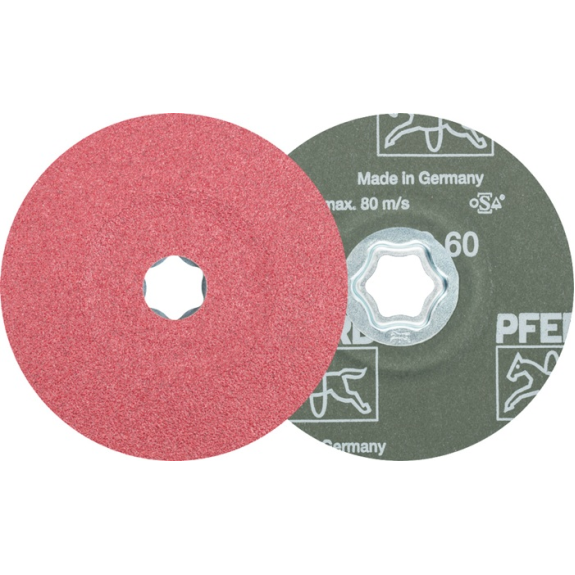 Fiberscheibe COMBICLICK CO D.125mm K.36 Stahl,Guss,Alu.Keramikkorn-Beschreibung lesen