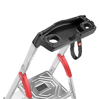 Stufenstehleiter L80 Comfortline 3 Stufen Alu.Gesamt-H.1380mm Trgf.150kg-Beschreibung lesen