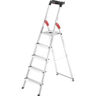 Stufenstehleiter L60 Standardline 5 Stufen Alu.Gesamt-H.1840mm-Beschreibung lesen