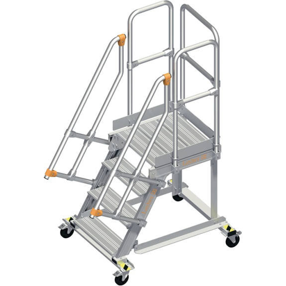 Pltformtreppe Stufenbreite 600mm senkr.H.max.960mm A.1430mm 60Grad-Beschreibung lesen