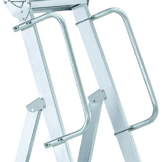 Stufenstehleiter 5 Stufen Alu.Gesamt-H.2480mm o.Rl.-Beschreibung lesen