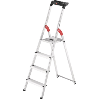 Stufenstehleiter L60 Standardline 4 Stufen Alu.Gesamt-H.1610mm-Beschreibung lesen