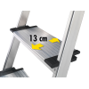 Stufenstehleiter L80 Comfortline 4 Stufen Alu.Gesamt-H.1610mm Trgf.150kg