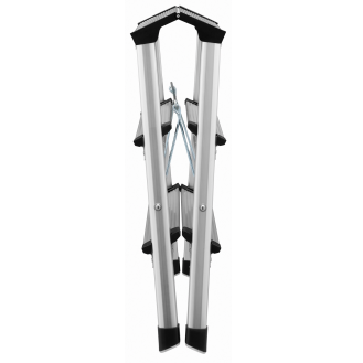 Klapptritt Stufen 3 Pltform-H.600mm Alu.m.Anti-Rutsch-Riffelung-Beschreibung lesen