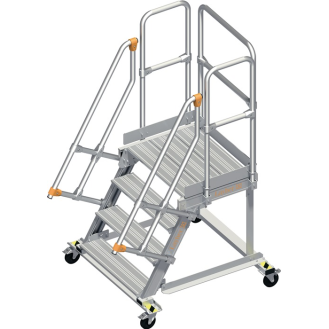 Pltformtreppe Stufenbreite 800mm senkr.H.max.960mm A.1430mm 60Grad-Beschreibung lesen