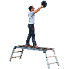 Klappbare Arbeitsplattform aus Aluminium mit 3 Stufen