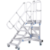 Pltformtreppe fahrbar Stufen-B.1000mm senkr.H.max1930mm A.2558mm 45Grad