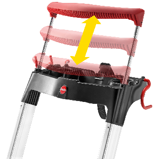 Stufenstehleiter 4 Stufen Alu.Gesamt-H.1650mm-Beschreibung lesen