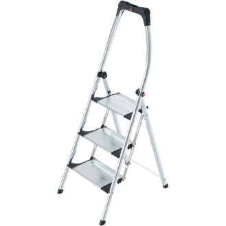 Klapptritt Stufen 3 Pltform-H.730mm Alu.m.Anti-Rutsch-Riffelung-Beschreibung lesen