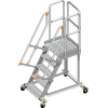 Pltformtreppe Stufenbreite 600mm senkr.H.max.1200mm A.1500mm 60Grad