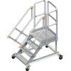 Pltformtreppe Stufenbreite 600mm senkr.H.max.800mm A.1640mm 45Grad