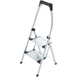 Klapptritt Stufen 2 Pltform-H.490mm Alu.m.Anti-Rutsch-Riffelung-Beschreibung lesen