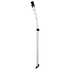 Klapptritt Stufen 2 Pltform-H.490mm Alu.m.Anti-Rutsch-Riffelung