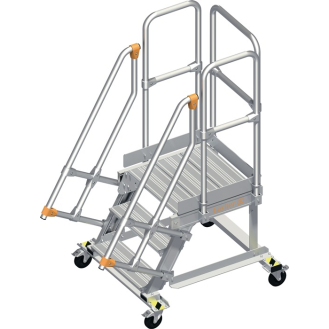 Pltformtreppe Stufenbreite 600mm senkr.H.max.720mm A.1400mm 60Grad-Beschreibung lesen
