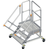 Pltformtreppe Stufenbreite 800mm senkr.H.max.600mm A.1580mm 45Grad