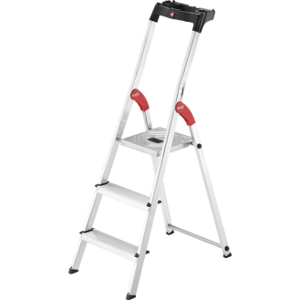 Stufenstehleiter L60 Standardline 3 Stufen Alu.Gesamt-H.1380mm-Beschreibung lesen