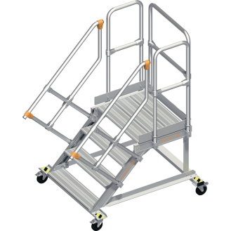 Pltformtreppe Stufenbreite 800mm senkr.H.max.800mm A.1640mm 45Grad-Beschreibung lesen