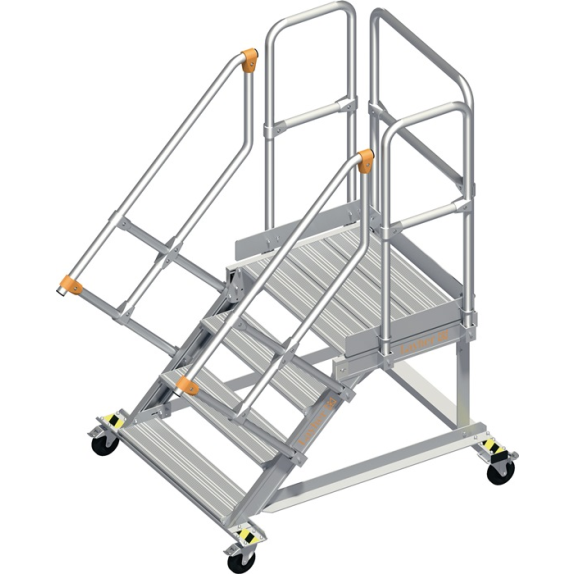 Pltformtreppe Stufenbreite 800mm senkr.H.max.800mm A.1640mm 45Grad-Beschreibung lesen