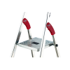 Stufenstehleiter L60 Standardline 8 Stufen Alu.Gesamt-H.2550mm Stufenstehleiter L60 Standardline 8 Stufen Alu.Gesamt-H.2550mm