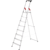 Stufenstehleiter L60 Standardline 8 Stufen Alu.Gesamt-H.2550mm Stufenstehleiter L60 Standardline 8 Stufen Alu.Gesamt-H.2550mm
