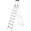 Stufenstehleiter L80 Comfortline 8 Stufen Alu.Gesamt-H.2550mm Trgf.150kg