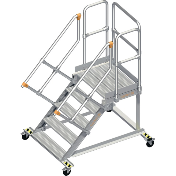 Pltformtreppe Stufenbreite 800mm senkr.H.max.1000mm A.1710mm 45Grad-Beschreibung lesen