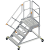 Pltformtreppe Stufenbreite 800mm senkr.H.max.1000mm A.1710mm 45Grad