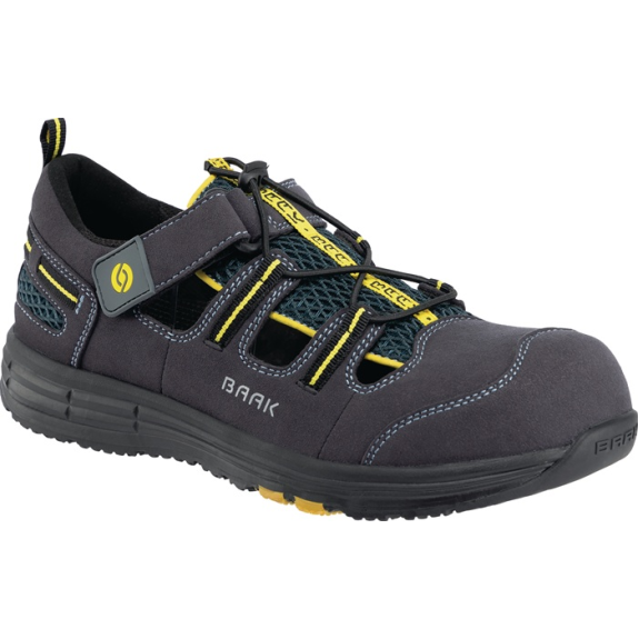 Sicherheitssandale Rene2 Gr.40 blau/gelb Mikrofaser/Mesh S1P SRC ESD EN20345-Beschreibung lesen