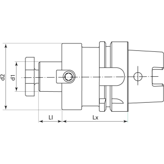 Aufsteckfräserdorn DIN69893A HSK-A63 40x100mm-Beschreibung lesen