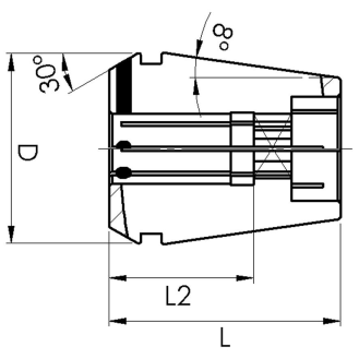 Spannzange abgedichtet mit Vierkant GERC20- 8x6,2-Beschreibung lesen