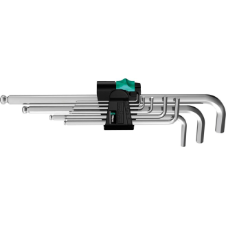 Winkelschraubendrehersz 950 PKL 9-tlg.Ku.-Halter SW 1,5-10mm Kugelk.-Beschreibung lesen