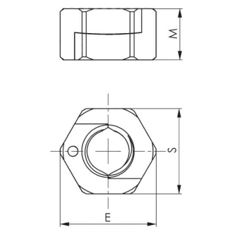 TWINNUT-Mutter Nr.6333S Gr.M16 o.Bund-Beschreibung lesen