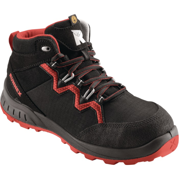 Sicherheitsstiefel TeamStar 5312 Gr.44 schwarz/rot S3 SRC ESD EN20345-Beschreibung lesen